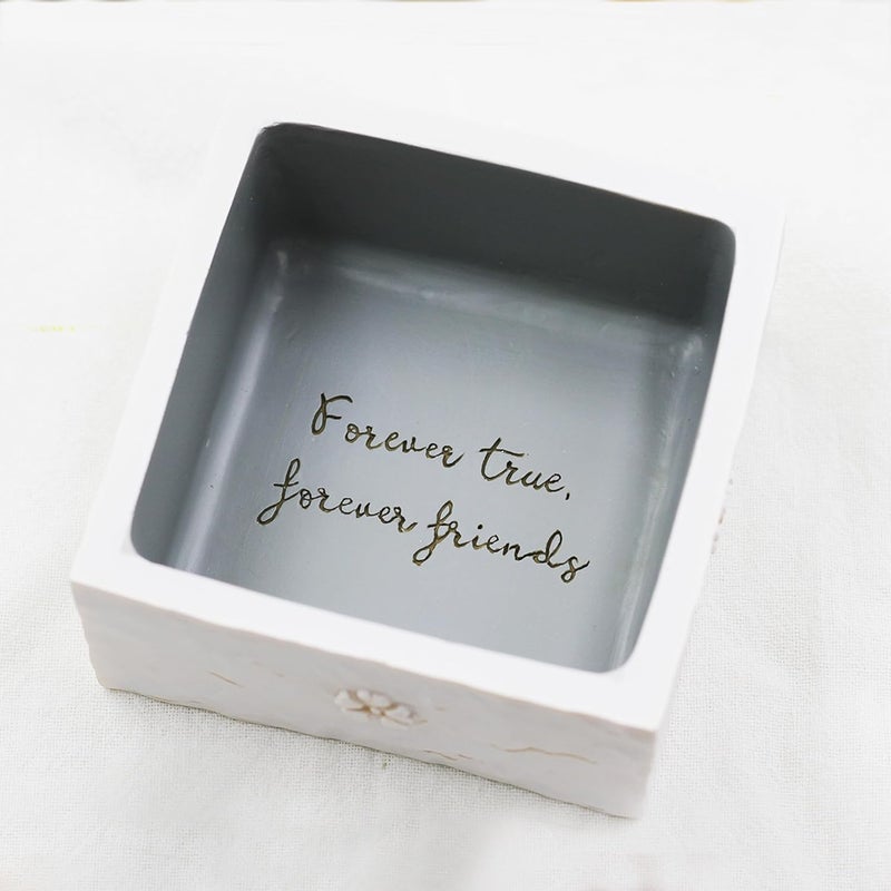 AcowSpt Best Friend Birthday Gifts for Women, Friend Christmas Gifts for Women, Sculpted Hand-Painted Keepsake Box - Image 4